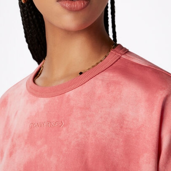 Converse Women's Oversized Tee Shirt short Sleeve - Picture 3 of 8